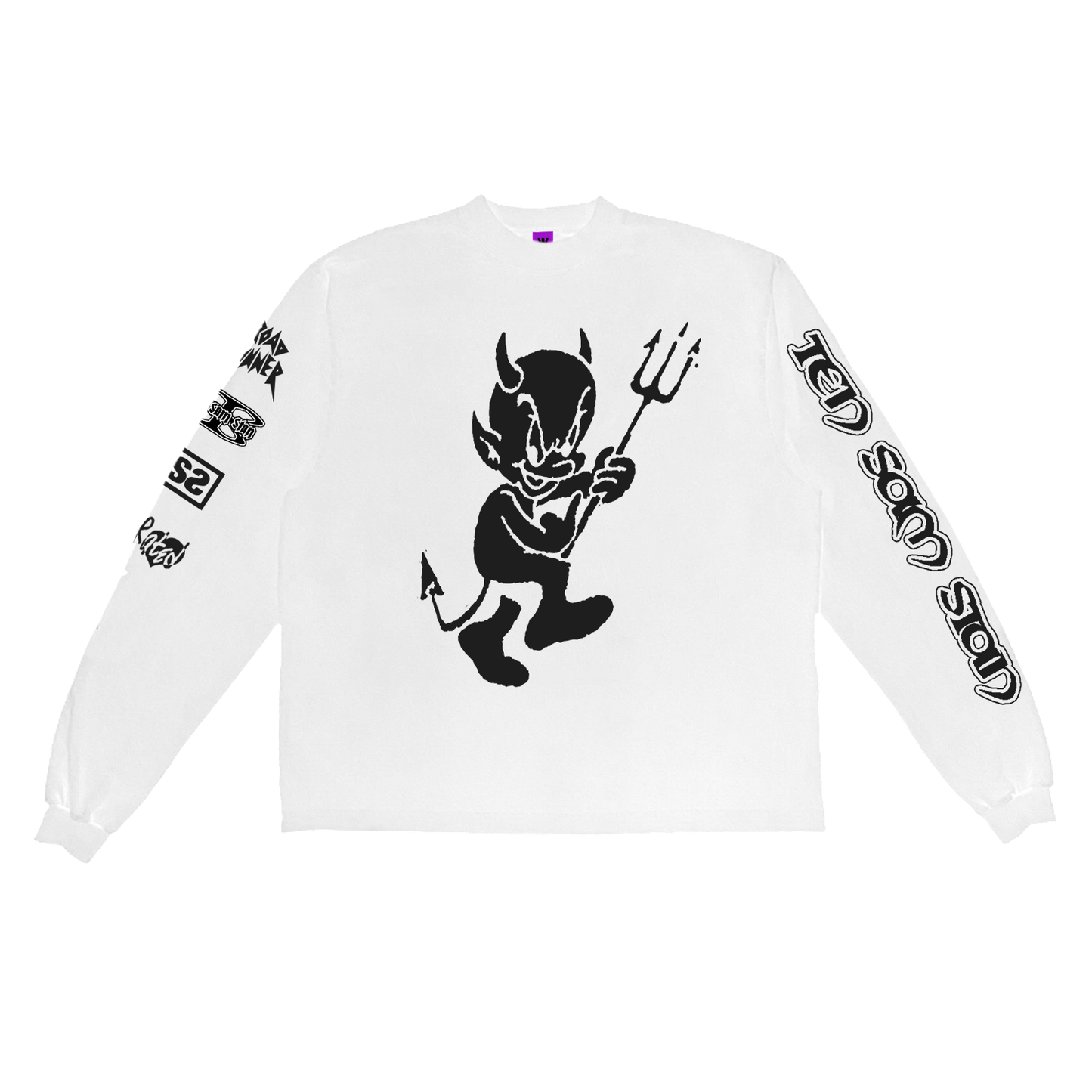 TEN SAM STAN WHITE LONGSLEEVE